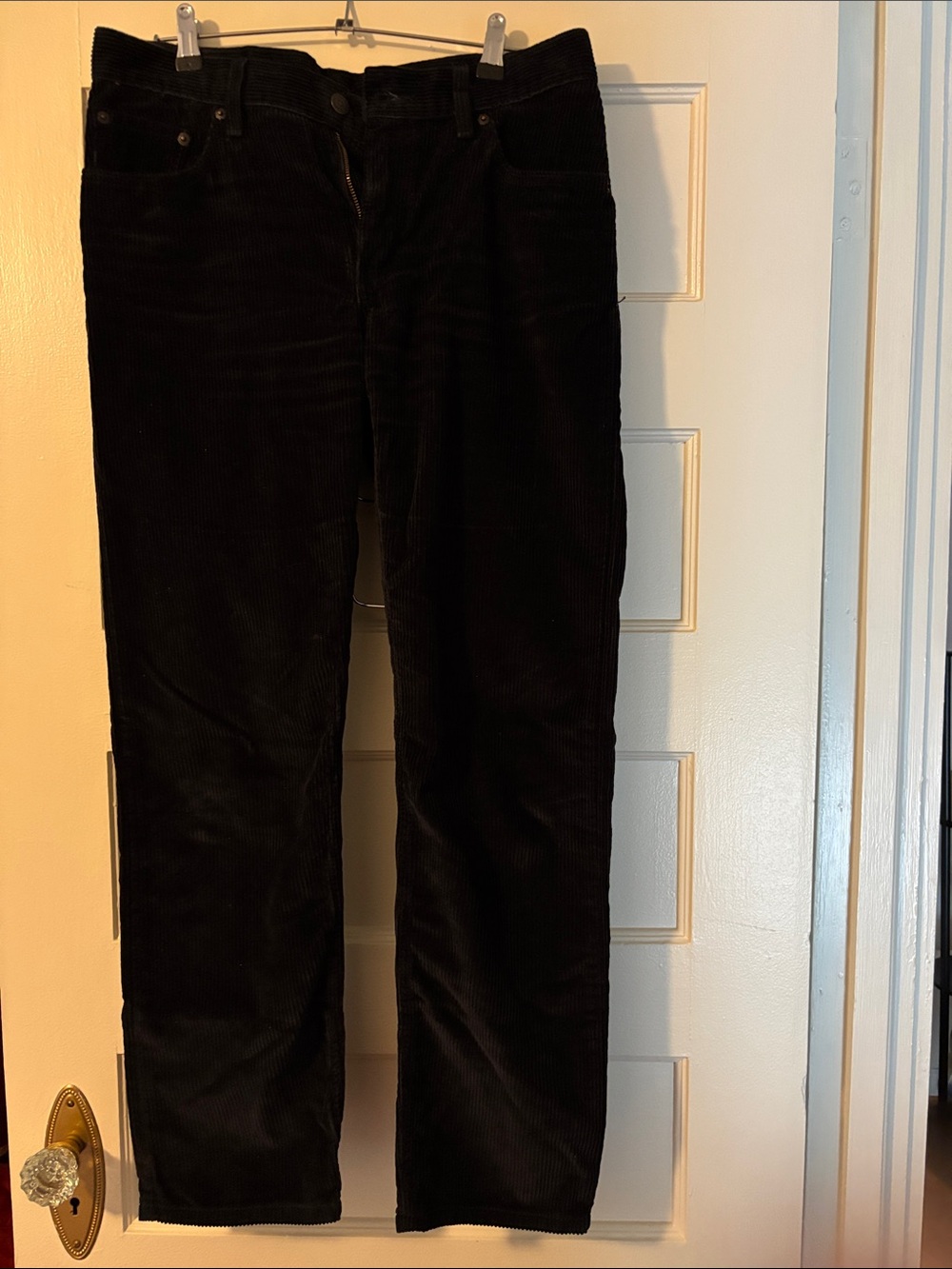NWOT Levi's Black Corduroy Straight-Leg Pants